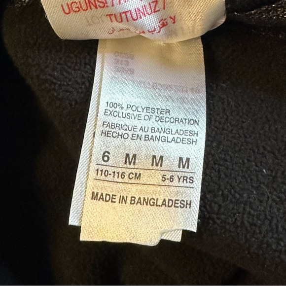 Nike Air Jordan Boys Black Soft Shell Full Zip Mid Weight Jacket Size 6 Medium - Picture 12 of 14